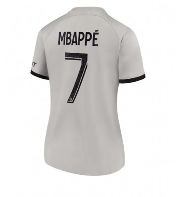 Paris Saint-Germain Kylian Mbappe #7 Bortedrakt Kvinner 2022-23 Kortermet
